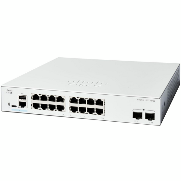 Коммутатор Cisco Catalyst 1200 16xGE, PoE, 2x1G SFP (C1200-16P-2G)