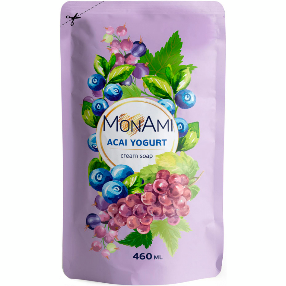 Мило жидкое Mon Ami Acai yogurt 460мл фото 