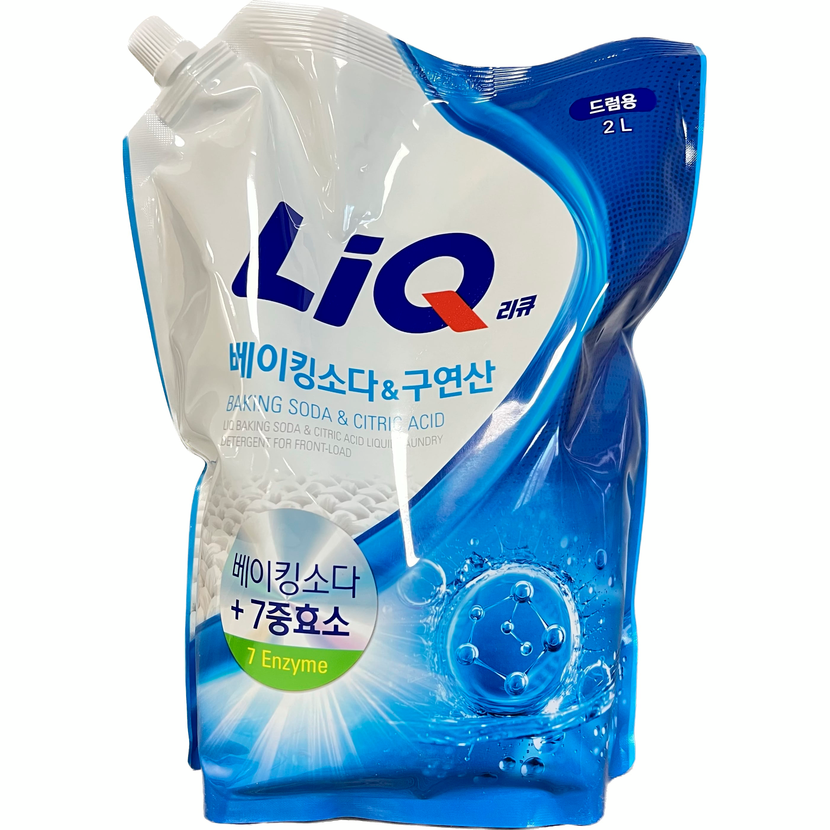 Гель для стирки Aekyung LiQ Baking Soda&Citric Acid с содой и лимонной кислотой дойпак 2л фото 1