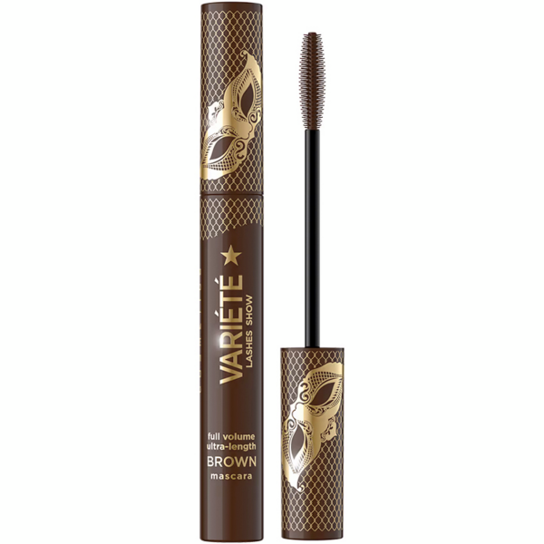 

Тушь для ресниц Eveline Cosmetics Variete Lashes Show Mascara Brown утолщающая и удлиняющая 10мл