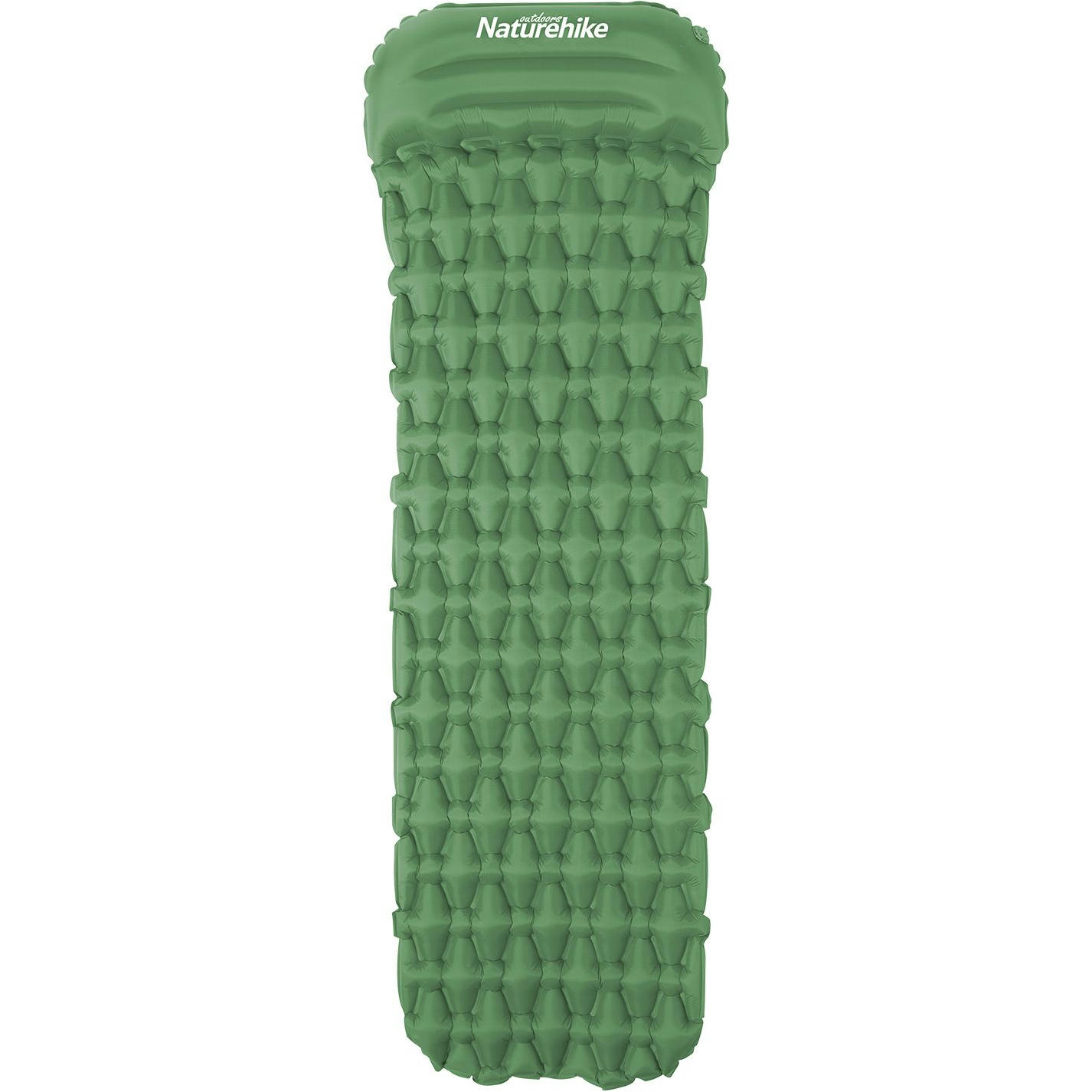 Килимок надувний з подушкою Naturehike FC-12 NH19Z003-P, 65 мм, зеленийфото