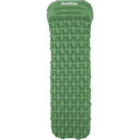 Коврик надувной с подушкой Naturehike FC-12 NH19Z003-P, 65 мм, зеленый