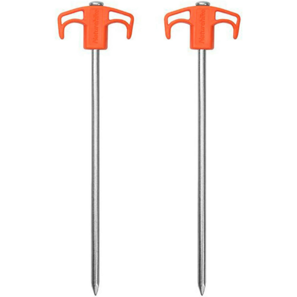 

Колышки металлические Naturehike NH21YW133, 25 см, оранжевые 2 шт.