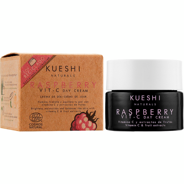 

Крем для лица дневной Kueshi raspberry super fruit vit-C day cream малина 50мл