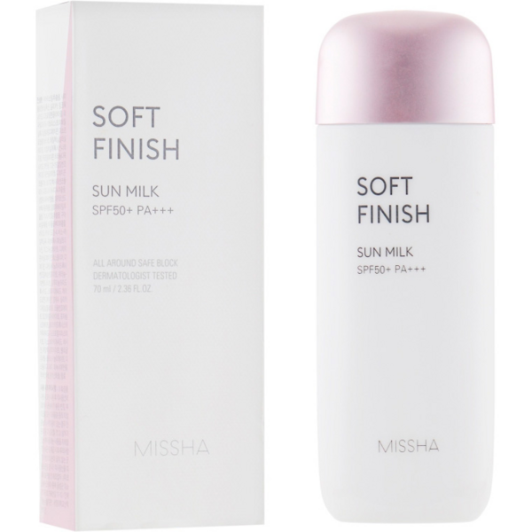 

Солнцезащитное молочко Missha All Around Safe Block Soft Finish Sun Milk SPF50+ 70мл