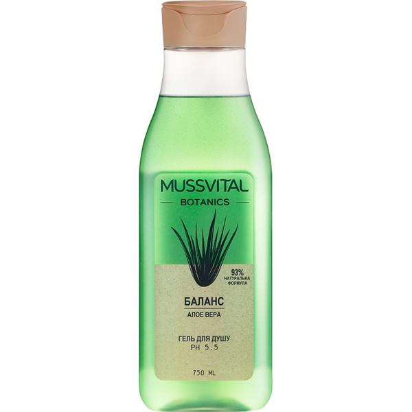 

Гель для душа Mussvital Botanics Алоэ вера 750мл