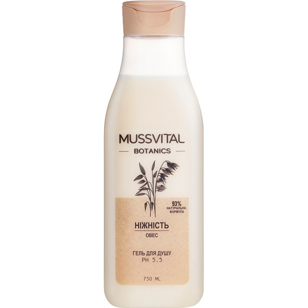 Гель для душа Mussvital Botanics Овес 750мл