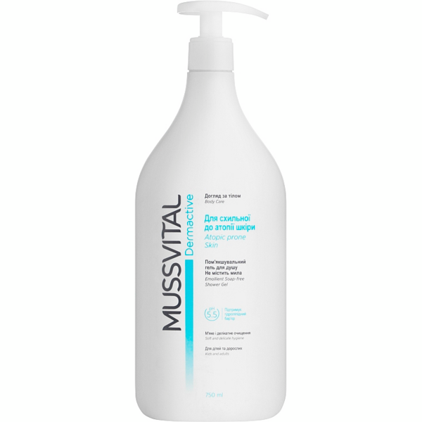 

Гель для душа Mussvital Dermactive для атопической кожи 750мл