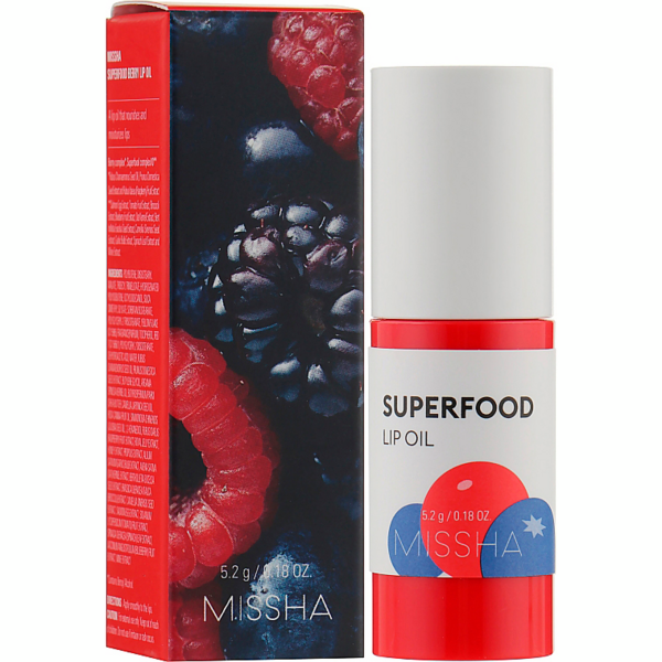 

Масло для губ Missha Superfood с малиной 5.2г