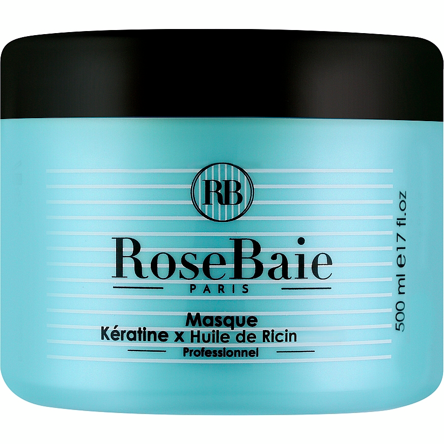 Маска для росту волосся RoseBaie Кератин та рицинова олія 500млфото1