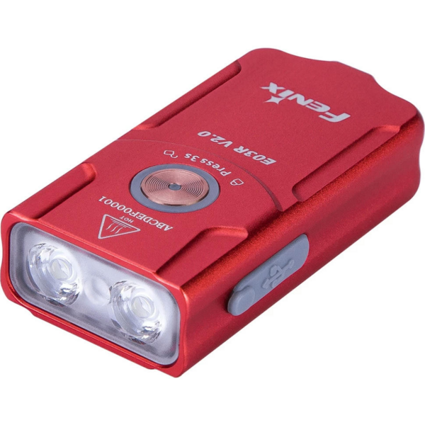 

Фонарь наключительный Fenix E03R V2.0, красный