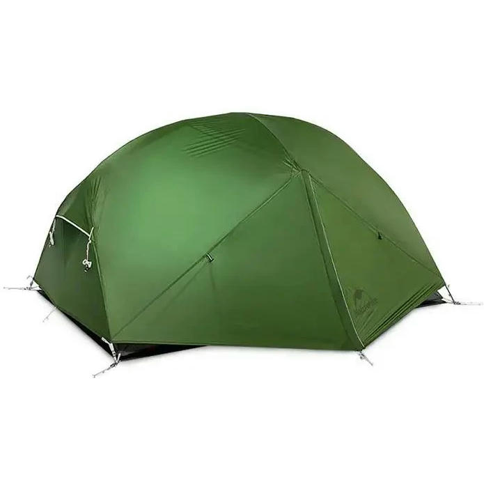 Палатка сверхлегкая двухместная с футпринтом Naturehike Mongar NH17T007-M, 210T, темно-зеленый фото 