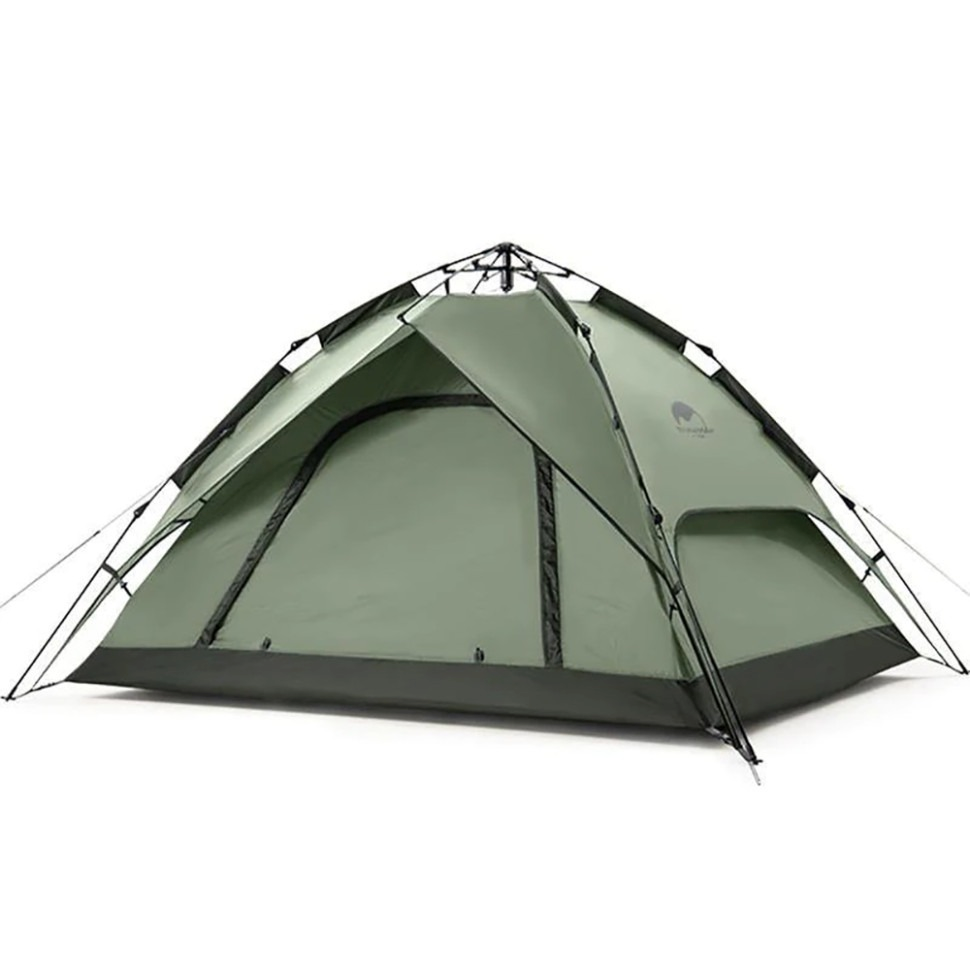 Палатка трехместная автоматическая Naturehike NH21ZP008, темно-зеленая фото 