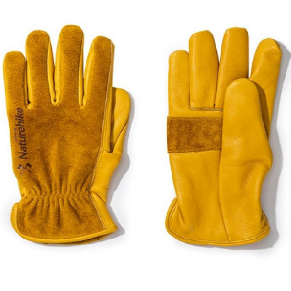 

Перчатки кожаные Naturehike NH20FS041, размер XL, желтые