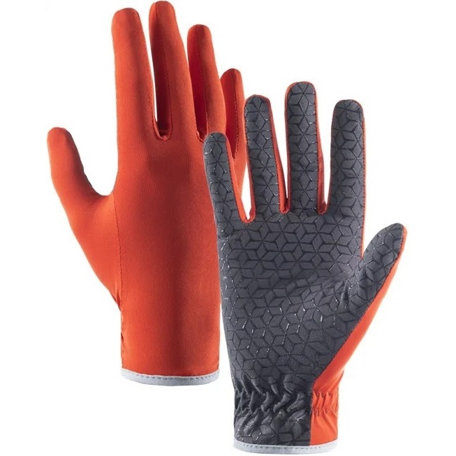 Перчатки нескользкие трикотажные Naturehike NH21FS035, размер L, оранжевые фото 1