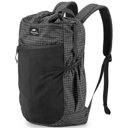 Рюкзак туристический Naturehike NH20BB206, 20 л, графит в клетку