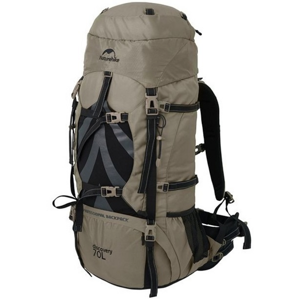 Рюкзак туристический Naturehike NH70B070-B, 70 л+5 л, светло-коричневый