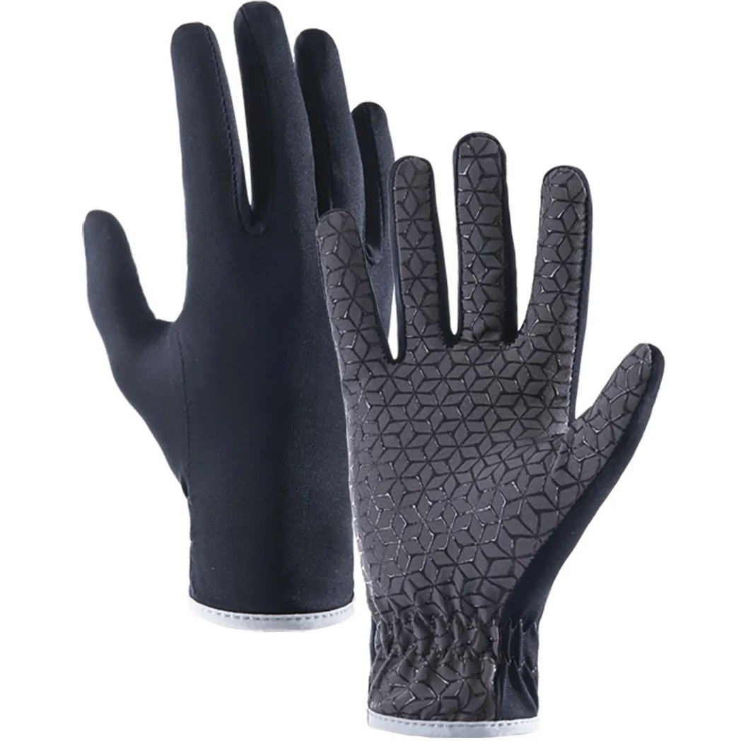 Перчатки нескользкие трикотажные Naturehike NH21FS035, размер L, темно-синие фото 