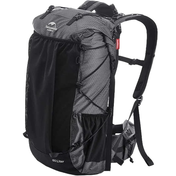 Рюкзак туристичний Naturehike Rock NH19BP095, 60+5 л, чорнийфото