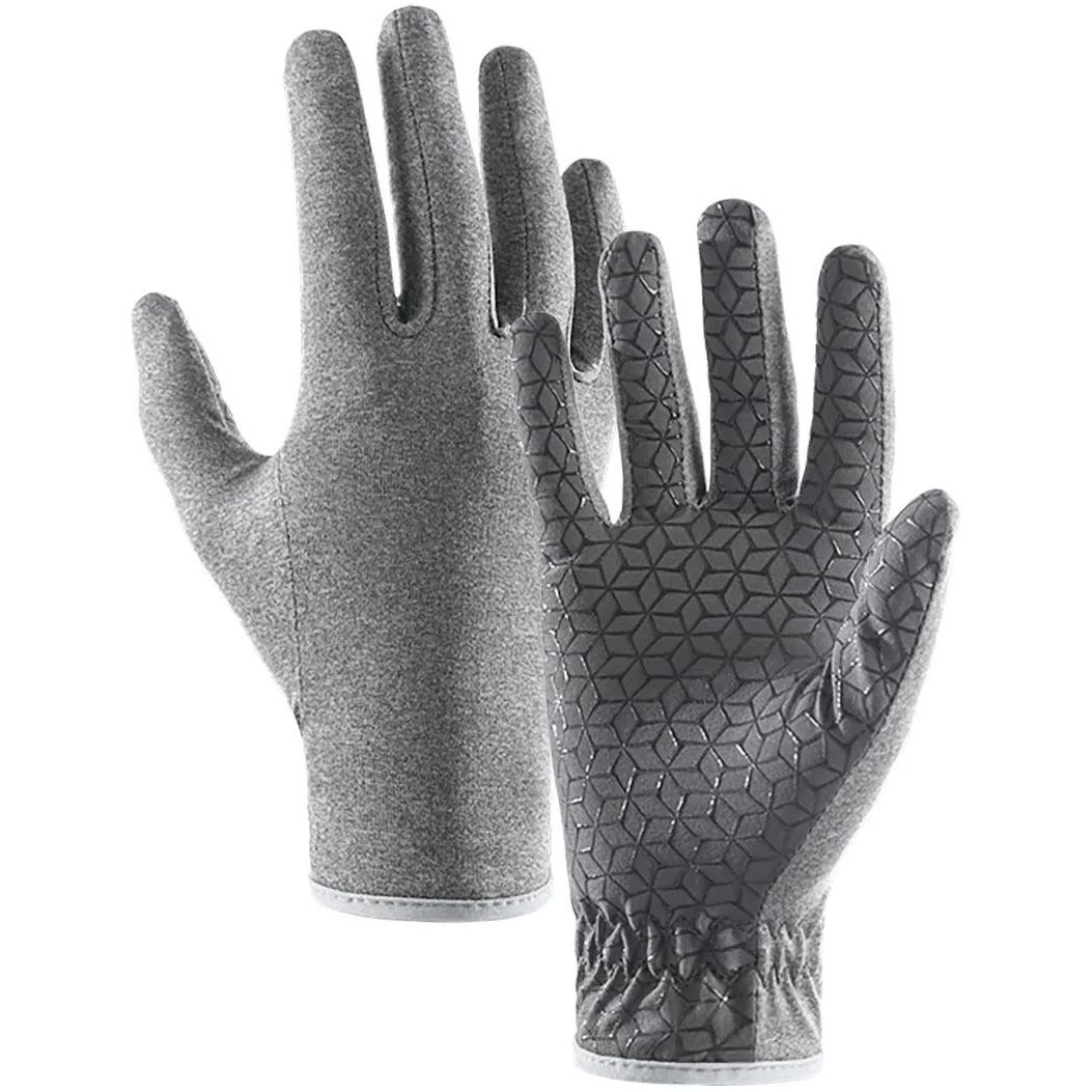 Перчатки нескользкие трикотажные Naturehike NH21FS035, размер XL, серые фото 