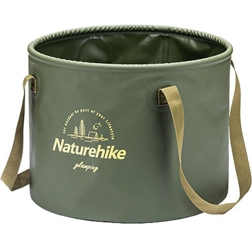 Складне відро для води з ПВХ Naturehike NH20SJ040, 20 л, зеленийфото