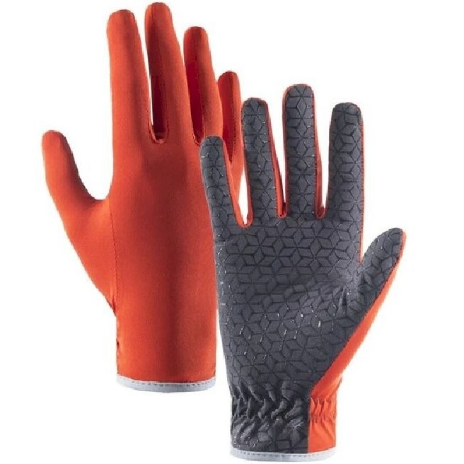 Перчатки нескользкие трикотажные Naturehike NH21FS035, размер М, оранжевые фото 1