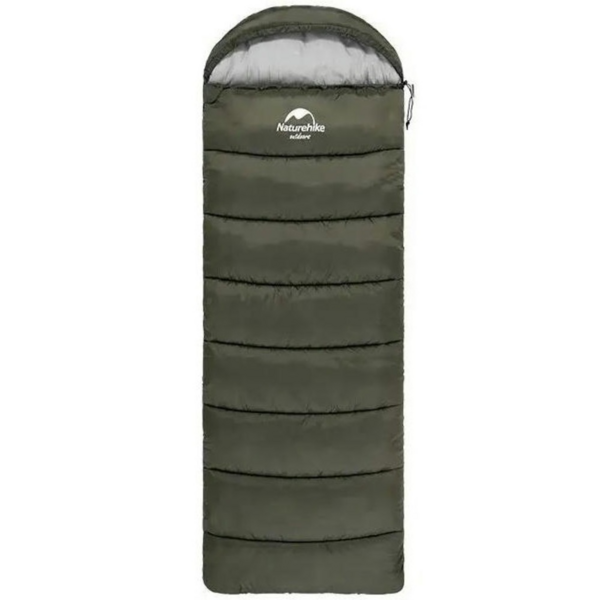 

Спальник с капюшоном Naturehike U250 NH20MSD07, (6°C), левый, темно-зеленый