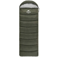 Спальник з капюшоном Naturehike U250S NH20MSD07, (0°C), правий, темно-зелений