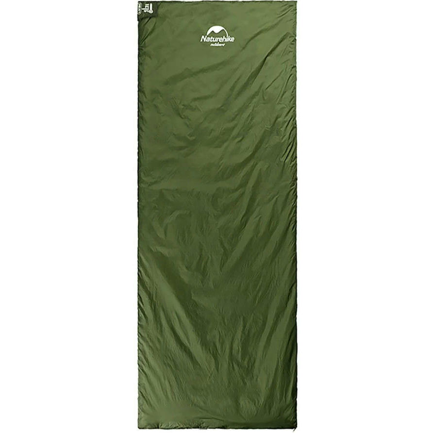 Спальник надлегкий Naturehike LW180 NH21MSD04 лівий, (15°C), pp M, темно-зеленийфото1