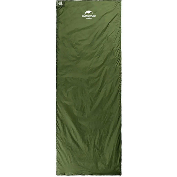 Спальник сверхлегкий Naturehike LW180 NH21MSD04 левый, (15°C), p-p M, темно-зеленый