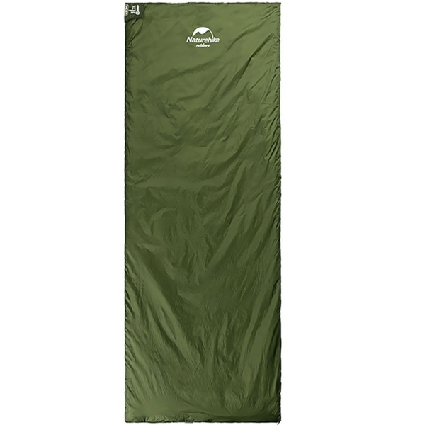 Спальник сверхлегкий Naturehike LW180 NH21MSD04 левый, (15°C), p-p XL, темно-зеленый