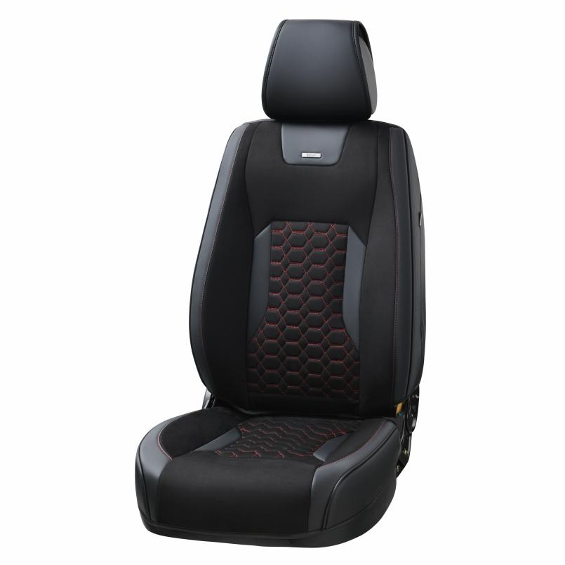 Набор 3D чехлов Beltex Montana для передних сидений Черно-красный (BX87160) фото 1