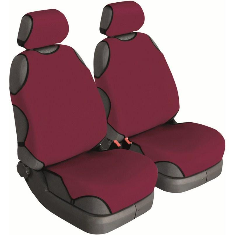 Чохли-майки для передніх сидінь Beltex Cotton універсальні 2шт Гранат (BX11410)фото
