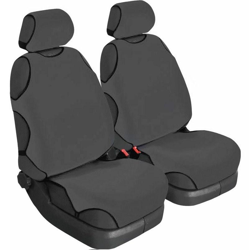 Чехлы-майки для передних сидений Beltex Cotton универсальные 2шт Графит (BX11510) фото 
