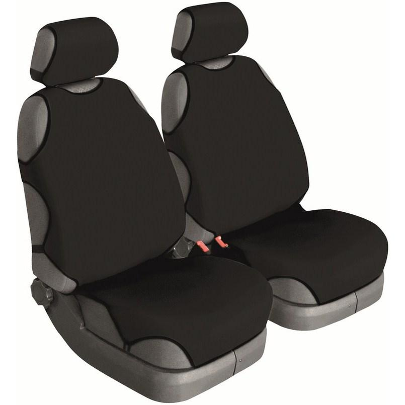 Чохли-майки для передніх сидінь Beltex Cotton універсальні 2шт Чорний (BX11210)фото