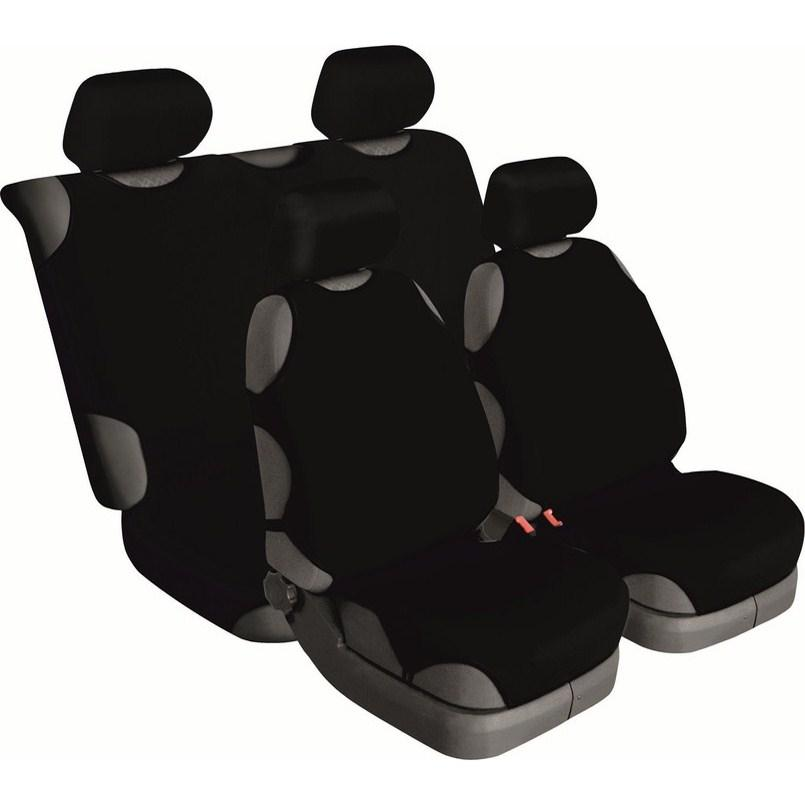 Чохли-майки для сидінь Beltex Cotton універсальні 4шт Чорний (BX13210)фото1