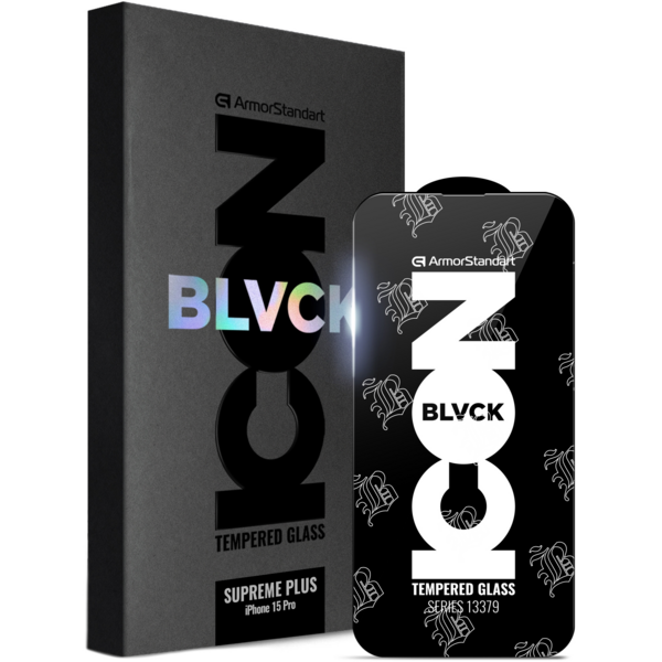 

Защитное стекло ArmorStandart Supreme Black Icon 3D для Apple iPhone 15 Pro Black (ARM68223)