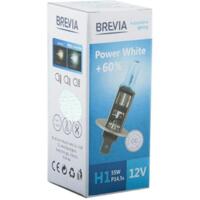 Лампа Brevia галогеновая H1 12V 55W P14,5s Power White +60% 4300K CP (12010PWC)