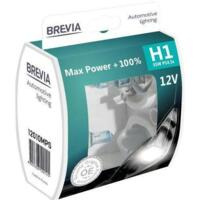 Лампа Brevia галогеновая H1 12V 55W P14.5s Max Power+100% S2 (12010MPS)