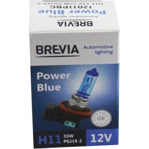Лампа Brevia галогеновая H11 12V 55W PGJ19-2 Power Blue 4200K CP (12011PBC) фото