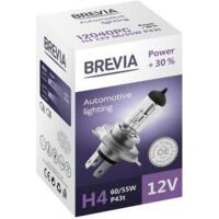 Лампа Brevia галогеновая H4 12V 60/55W P43t Power +30% CP (12040PC)