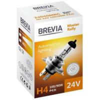 Лампа Brevia галогеновая H4 24V 100/90W P43t Master Rally CP (24040MRC)