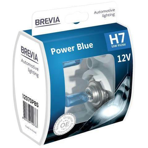 

Лампа Brevia галогеновая H7 12V 55W PX26d Power Blue S2 (12070PBS)