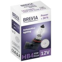 Лампа Brevia галогеновая HB4 12V 55W P22d Power +30% CP (12104PC)