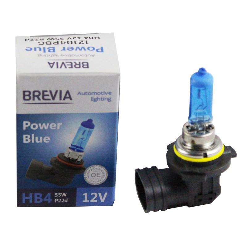 Лампа Brevia галогеновая HB4 12V 55W P22d Power Blue 4200K (12104PBC) фото 