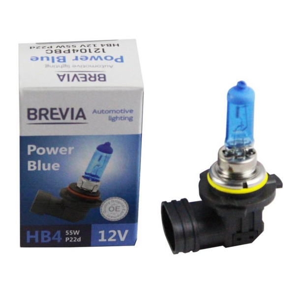 Лампа Brevia галогеновая HB4 12V 55W P22d Power Blue 4200K (12104PBC)