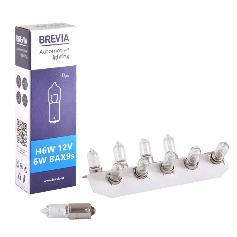 Лампа Brevia розжарювання H6W 12V 6W BA9s CP (12332C)фото