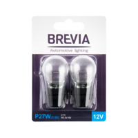 Лампа Brevia розжарювання P27W 12V 27W W2.5x16q 2шт (12338B2)