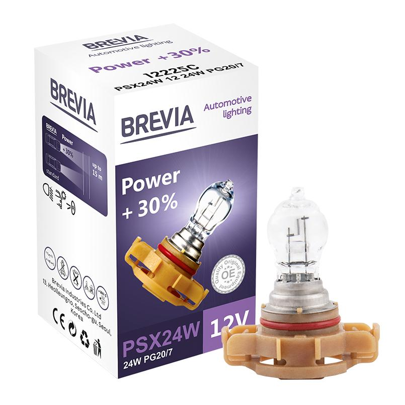 Лампа Brevia галогеновая PSX24W 12V 24W PG20/7 Power +30% CP (12225C) фото 
