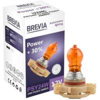Лампа Brevia галогеновая PSY24W 12V 24W PG20/4 AMBER Power +30% CP (12226C)
